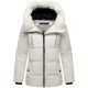 Marikoo Kuscheltatze Damen Winter Steppjacke Offwhite -Größe XS - Gr. 34