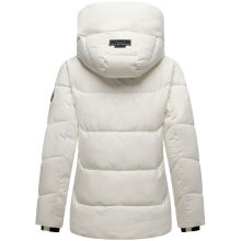 Marikoo Kuscheltatze Damen Winter Steppjacke Offwhite -Gr&ouml;&szlig;e L - Gr. 40