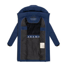 Navahoo Mondnebel Damen Winter Steppmantel Navy Gr&ouml;&szlig;e M - Gr. 38