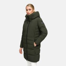 Navahoo Mondnebel Damen Winter Steppmantel Dark Olive Größe XS - Gr. 36