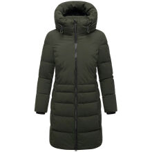 Navahoo Mondnebel Damen Winter Steppmantel Dark Olive Größe XS - Gr. 36