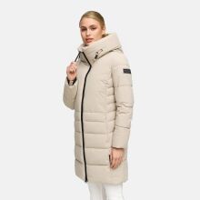 Navahoo Mondnebel Damen Winter Steppmantel Light Taupe Größe XS - Gr. 36