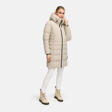 Navahoo Mondnebel Damen Winter Steppmantel Light Taupe Größe XS - Gr. 36