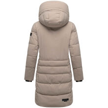 Navahoo Mondnebel Damen Winter Steppmantel Light Taupe Größe XS - Gr. 36