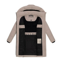 Navahoo Mondnebel Damen Winter Steppmantel Light Taupe Größe XS - Gr. 36