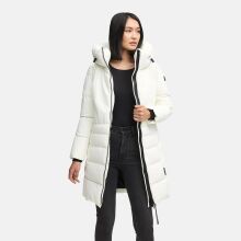 Navahoo Mondnebel Damen Winter Steppmantel Offwhite Größe XS - Gr. 36