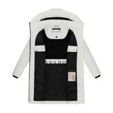 Navahoo Mondnebel Damen Winter Steppmantel Offwhite Größe XS - Gr. 36