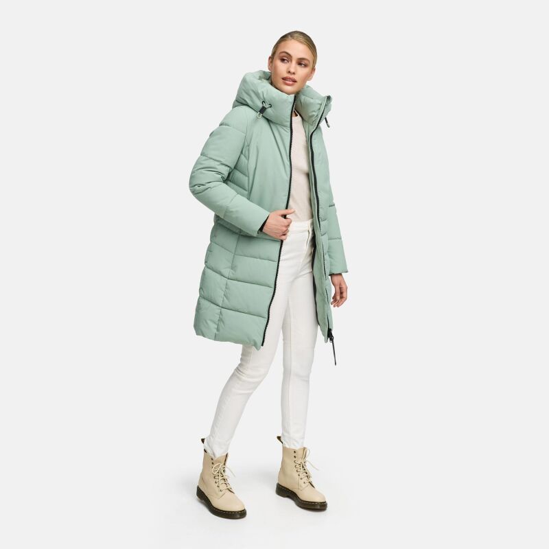 Navahoo Mondnebel Damen Winter Steppmantel Smokey MInt Gr&ouml;&szlig;e XXL - Gr. 44