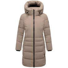 Navahoo Mondnebel Damen Winter Steppmantel Taupe Grey Größe S - Gr. 36