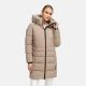 Navahoo Mondnebel Damen Winter Steppmantel Taupe Grey Größe S - Gr. 36