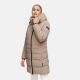 Navahoo Mondnebel Damen Winter Steppmantel Taupe Grey Größe S - Gr. 36