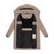 Navahoo Mondnebel Damen Winter Steppmantel Taupe Grey Größe S - Gr. 36