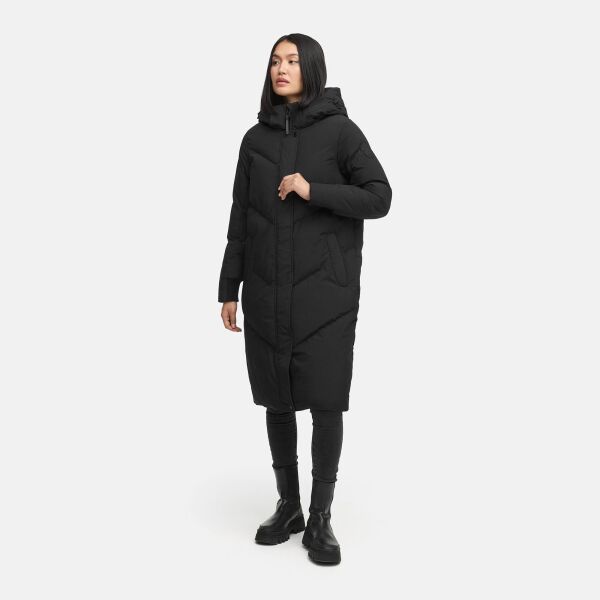 Marikoo Teonaa Steppmantel N101 Schwarz Größe XXXL - Gr. 46