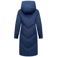 Marikoo Teonaa Damen Winter Steppmantel Navy Gr&ouml;&szlig;e XXXXXL - Gr. 50