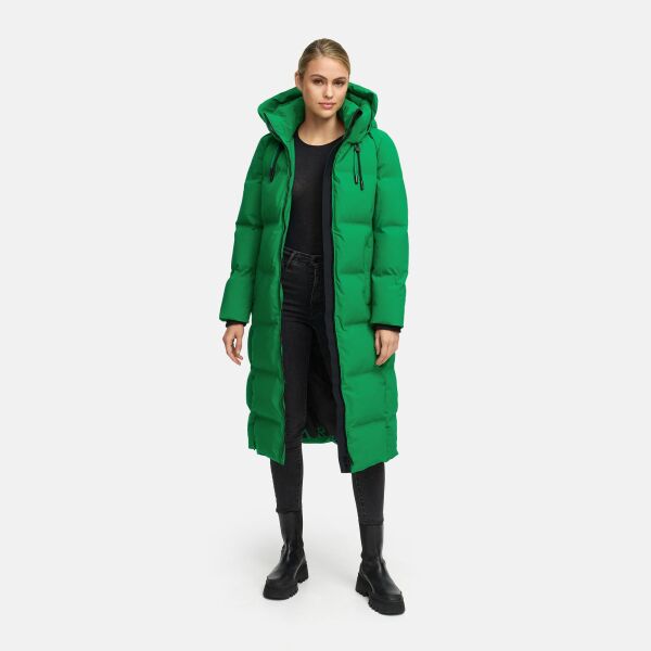 Marikoo Tikoraa Damen Winter Steppmantel Smaragd Green-Größe S - Gr. 36