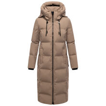 Marikoo Tikoraa Damen Winter Steppmantel Taupe Grey-Größe XS - Gr. 34