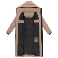 Marikoo Tikoraa Damen Winter Steppmantel Taupe Grey-Gr&ouml;&szlig;e XXXXL - Gr. 48