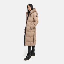 Marikoo Tikoraa Damen Winter Steppmantel Taupe Grey-Gr&ouml;&szlig;e XXXXL - Gr. 48