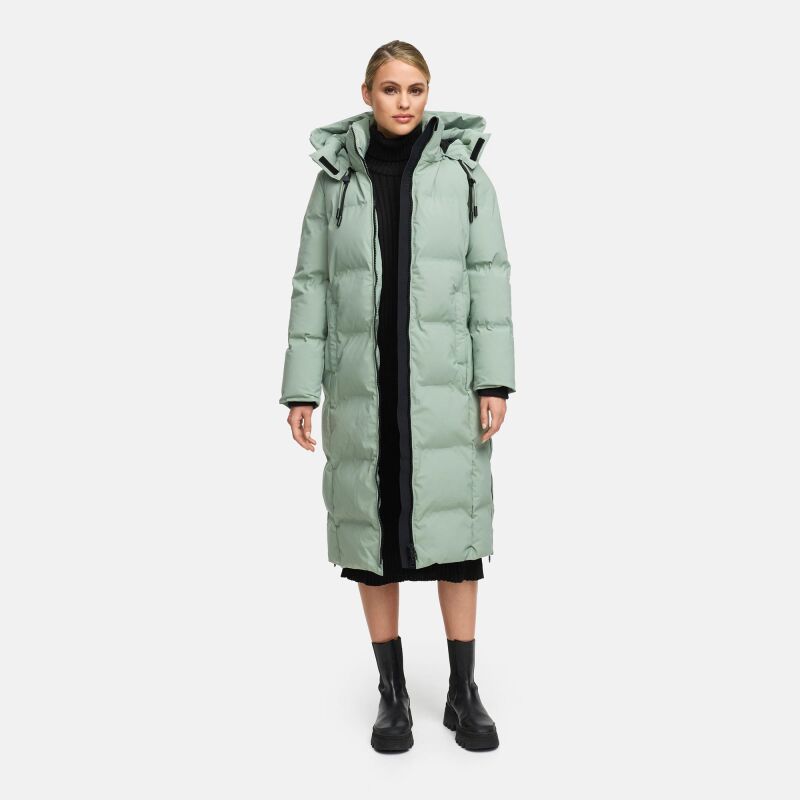 Marikoo Tikoraa Damen Winter Steppmantel Smokey Mint-Gr&ouml;&szlig;e XS - Gr. 34