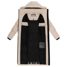 Marikoo Tikoraa Damen Winter Steppmantel Cream-Gr&ouml;&szlig;e M - Gr. 38