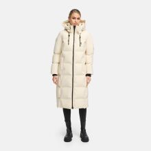 Marikoo Tikoraa Damen Winter Steppmantel Cream-Gr&ouml;&szlig;e L - Gr. 40