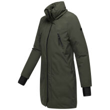 Navahoo Winterzart Damen Winterparka Dark Olive Größe S - Gr. 36