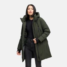 Navahoo Winterzart Damen Winterparka Dark Olive Gr&ouml;&szlig;e M - Gr. 38