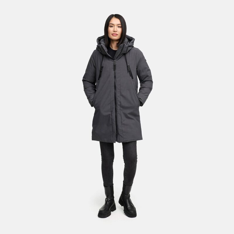 Navahoo Winterzart Damen Winterparka Anthrazit Gr&ouml;&szlig;e S - Gr. 36