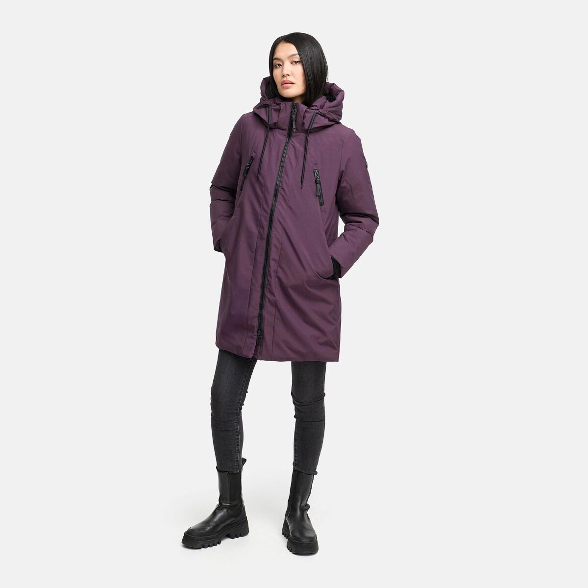 Navahoo Winterzart Damen Winterparka Dusty Plum Größe M - Gr. 38