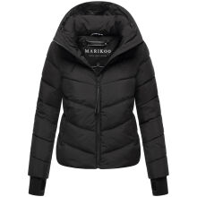 Marikoo Yukanii Damen Winterjacke Steppjacke kurz Schwarz-Größe XS - Gr. 34