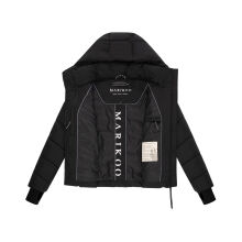 Marikoo Yukanii Damen Winterjacke Steppjacke kurz Schwarz-Größe XS - Gr. 34