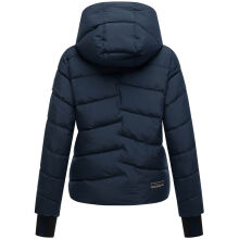 Marikoo Yukanii Damen Winterjacke Steppjacke kurz Navy-Größe XS - Gr. 34