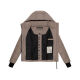 Marikoo Yukanii Damen Winterjacke Steppjacke kurz Taupe Grey-Größe XS - Gr. 34