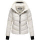 Marikoo Yukanii Damen Winterjacke Steppjacke kurz Offwhite-Größe XS - Gr. 34