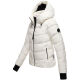 Marikoo Yukanii Damen Winterjacke Steppjacke kurz Offwhite-Größe XS - Gr. 34