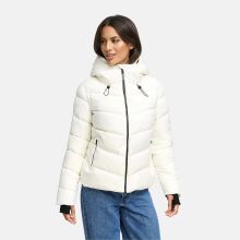 Marikoo Yukanii Damen Winterjacke Steppjacke kurz Offwhite-Gr&ouml;&szlig;e XL - Gr. 42