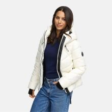 Marikoo Yukanii Damen Winterjacke Steppjacke kurz Offwhite-Gr&ouml;&szlig;e XL - Gr. 42