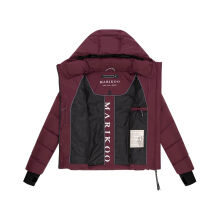 Marikoo Yukanii Damen Winterjacke Steppjacke kurz Wine-Größe XS - Gr. 34