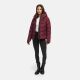 Marikoo Yukanii Damen Winterjacke Steppjacke kurz Wine-Größe XS - Gr. 34