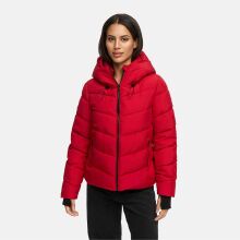 Marikoo Yukanii Damen Winterjacke Steppjacke kurz Deep Red-Größe S - Gr. 36
