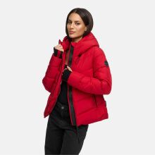 Marikoo Yukanii Damen Winterjacke Steppjacke kurz Deep Red-Größe S - Gr. 36