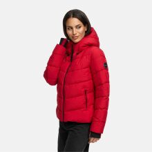 Marikoo Yukanii Damen Winterjacke Steppjacke kurz Deep Red-Größe S - Gr. 36