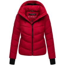 Marikoo Yukanii Damen Winterjacke Steppjacke kurz Deep Red-Größe S - Gr. 36