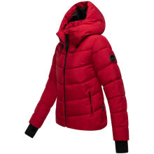Marikoo Yukanii Damen Winterjacke Steppjacke kurz Deep Red-Größe S - Gr. 36