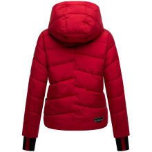 Marikoo Yukanii Damen Winterjacke Steppjacke kurz Deep Red-Größe S - Gr. 36