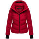 Marikoo Yukanii Damen Winterjacke Steppjacke kurz Deep Red-Größe S - Gr. 36