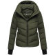Marikoo Yukanii Damen Winterjacke Steppjacke kurz Dark Olive-Größe XS - Gr. 34