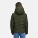 Marikoo Yukanii Damen Winterjacke Steppjacke kurz Dark Olive-Größe XXL - Gr. 44