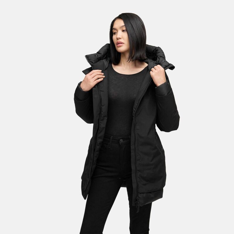 Navahoo Winterprinzessin Damen Herbst Winter Jacke Schwarz Größe S - Gr. 36