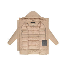 Navahoo Winterprinzessin Damen Herbst Winter Jacke Beige Gr&ouml;&szlig;e XXXL - Gr. 46